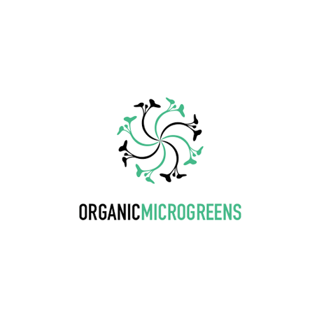 Organic Microgreens Business Logo Design